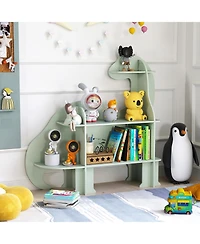 3-Tier Dinosaur Kids Bookshelf for Children, Perfect for Storing Books and Toys in a Fun Design