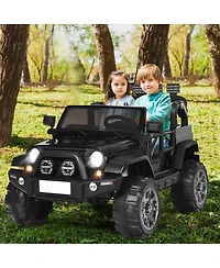 12V 2-Seater Ride on Car Truck with Remote Control and Storage Room