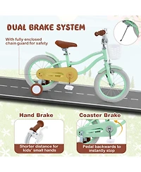 Kids Bike with Adjustable Seat and Bell for Kids 3-8 Years Olds