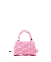 Pre-Owned Balenciaga Hourglass Top Handle Bag Bb Monogram Denim