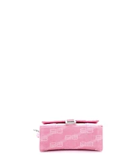 Pre-Owned Balenciaga Hourglass Top Handle Bag Bb Monogram Denim