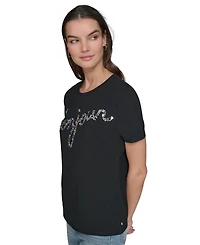 Karl Lagerfeld Paris Women's Graphic Crewneck T-Shirt