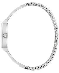 Caravelle Women's Crystal Accent Stainless Steel Expansion Bracelet Watch 22mm