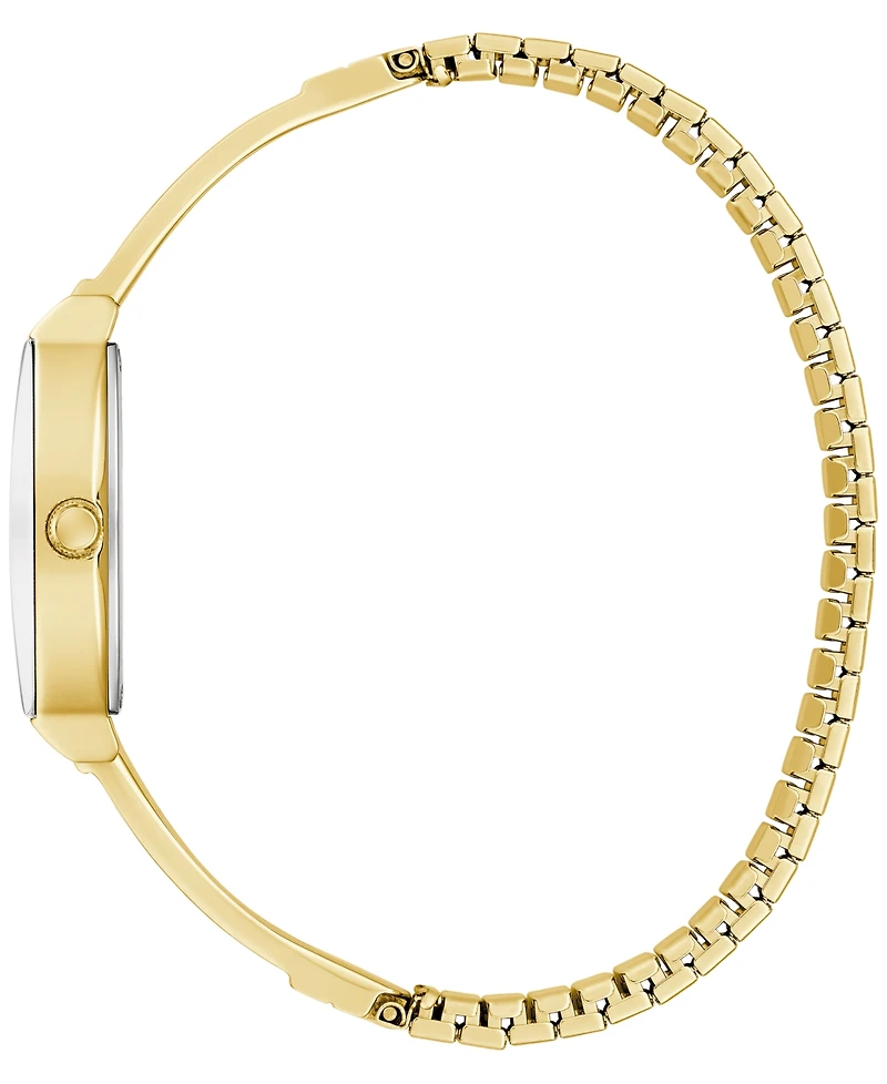 Caravelle Women's Crystal Accent Gold-Tone Stainless Steel Expansion Bracelet Watch 22mm