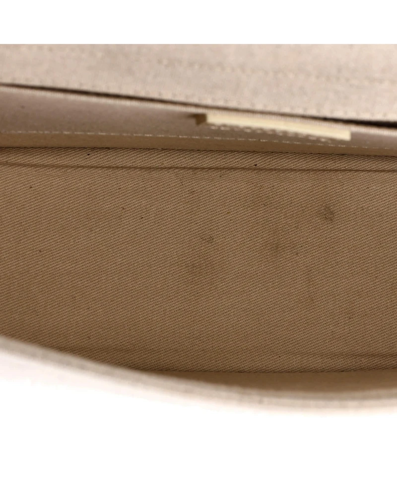 Pre-Owned Jacquemus Le Bambinou Flap Bag Linen