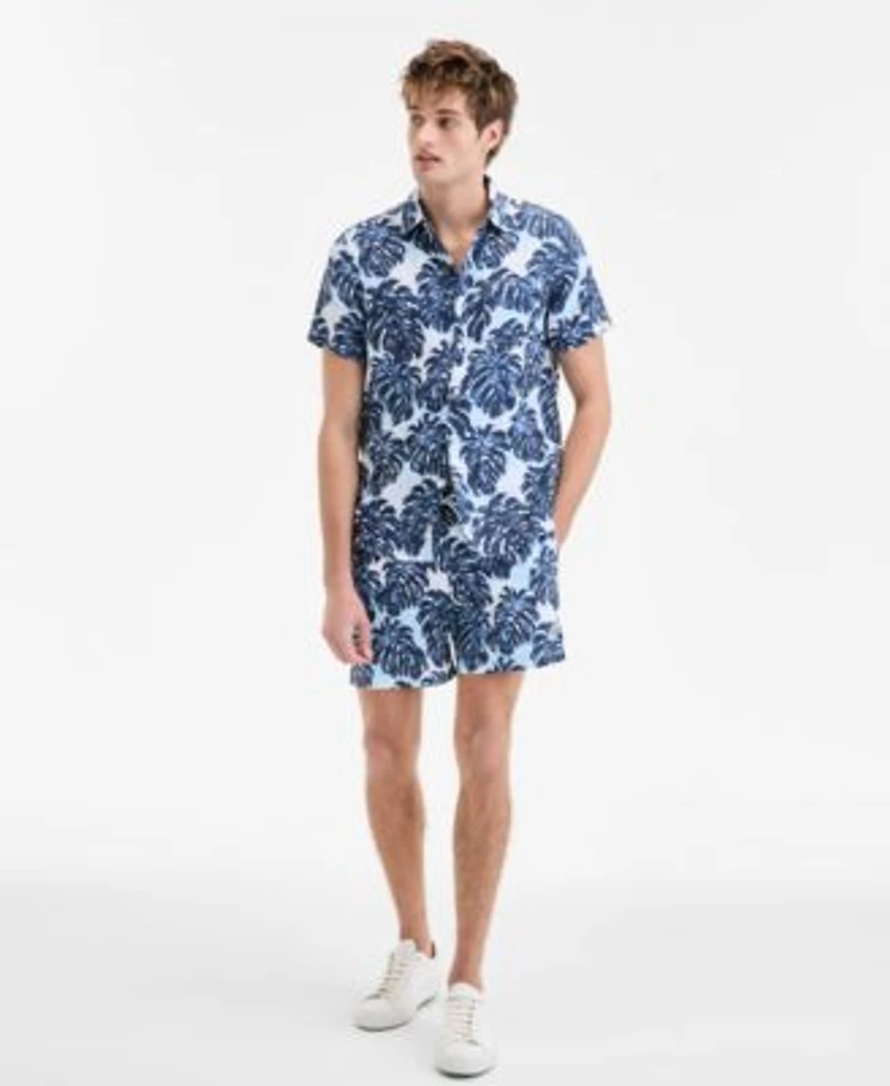 Original Penguin Mens Tropical Shirt Shorts