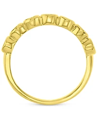 Lab-Created Blue Sapphire Stack Ring (1-1/2 ct. t.w.) in 14k Gold-Plated Sterling Silver