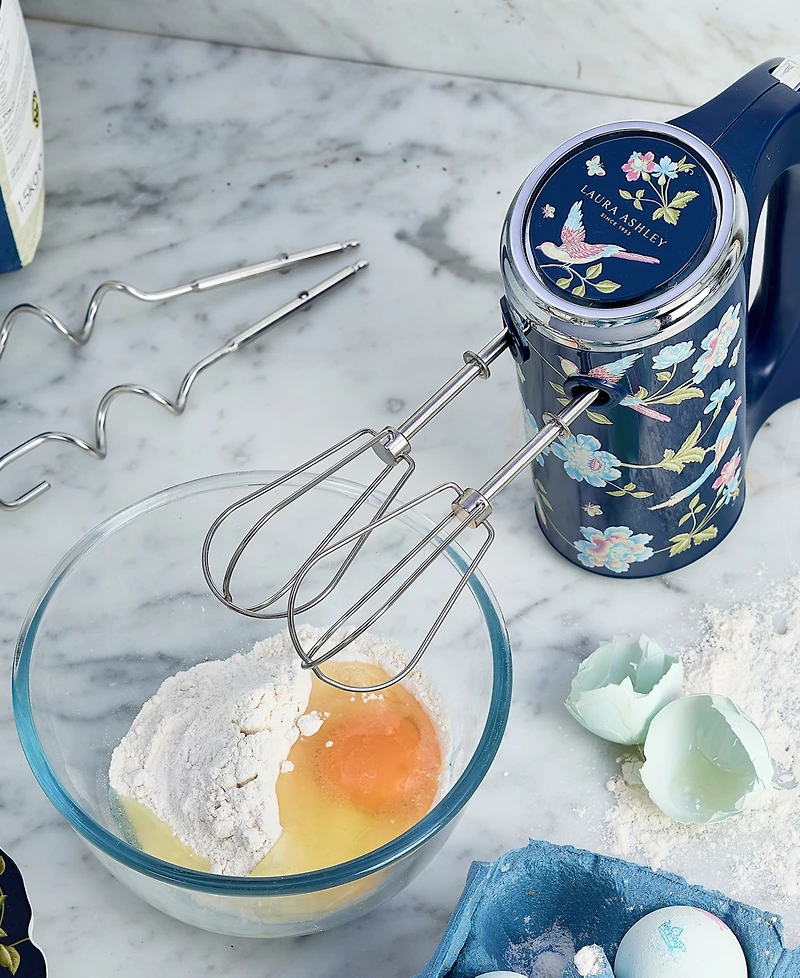 Laura Ashley Floral-Print 5-Speed 300-Watt Hand Mixer