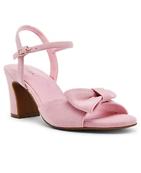 Anne Klein Women's Rosy Bow Block Heel Dress Sandals