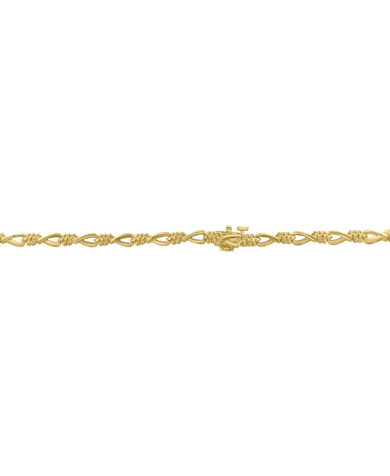 Effy Sapphire (6-3/4 ct. t.w.) & Diamond (2-1/10 ct. t.w.) Graduated Halo 18" Collar Necklace in 14k Gold