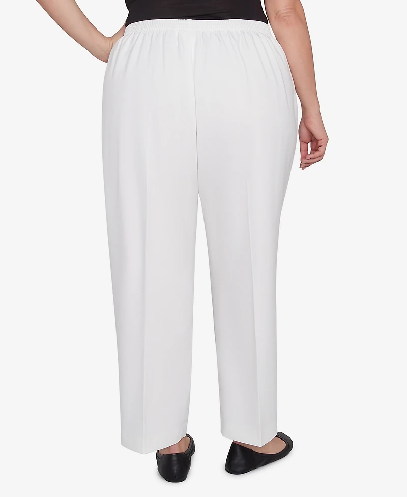 Alfred Dunner Plus Estate of Mind Pull-On Short Length Pants