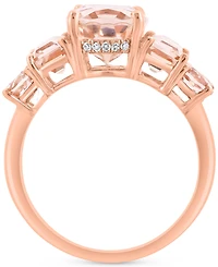 Effy Morganite (4 ct. tw.) & Diamond (1/20 ct. t.w.) Ring in 14k Rose Gold