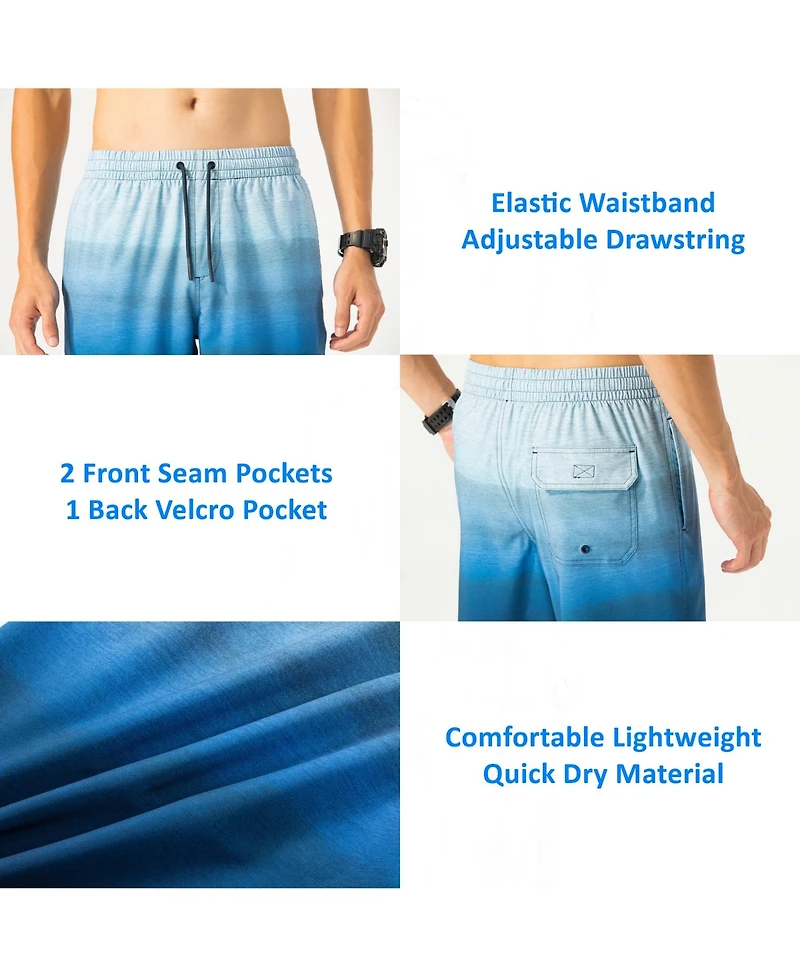 Alpine Swiss Men's Swim Shorts Beach Trunks Boardshorts Volley Quick Dry