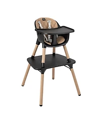 Slickblue Kids 4-in-1 Convertible Table Chair Set with Pu Cushion