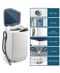 Full-Automatic Washing Machine with Built-in Barrel Light