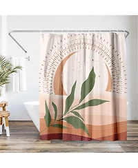 71x74 Boho Desert Shower Curtain - 100% Polyester - Water-Resistant Bath Curtain
