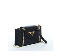 Susu Mini Crossbody Bag Black Leather Purse Wristlet Women's Handbag