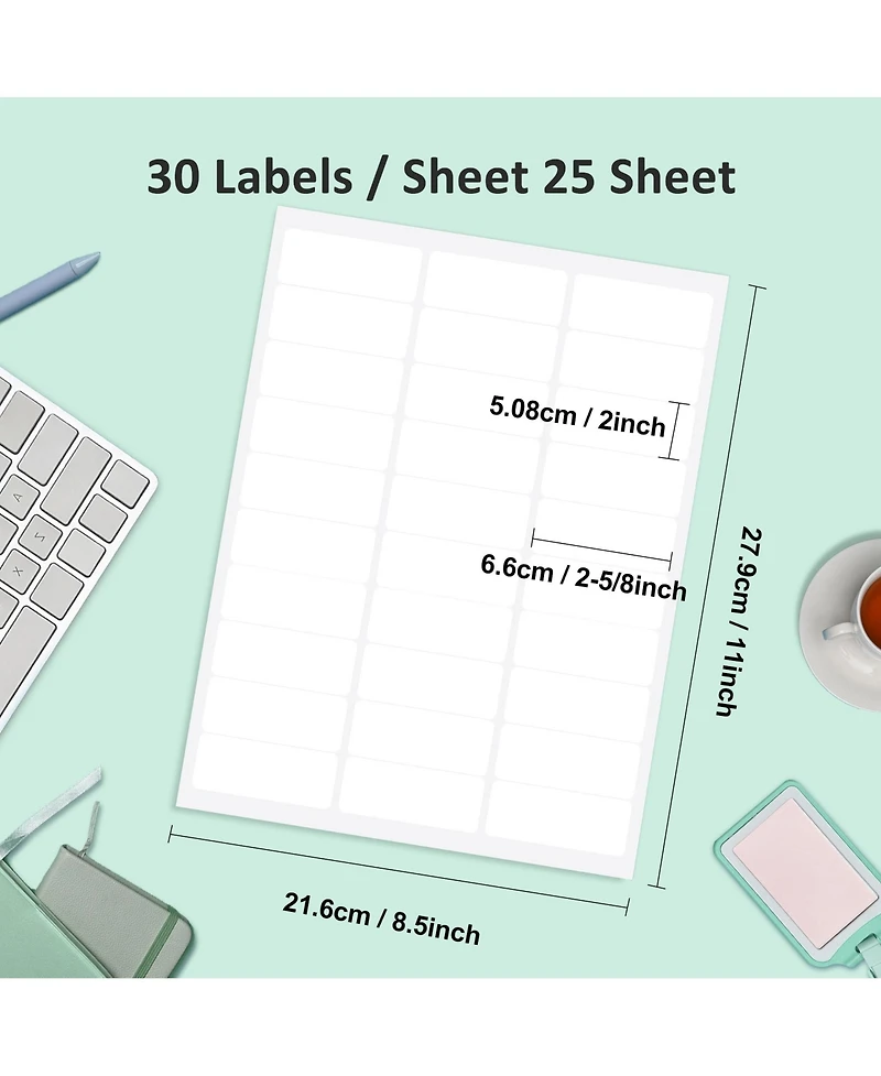 Shipping Address Labels, 1" x 2-5/8" Address Labels for Laser & Inkjet Printers, Mailing Labels for 5160, 5260, 8160, Strong Adhesive for Fb