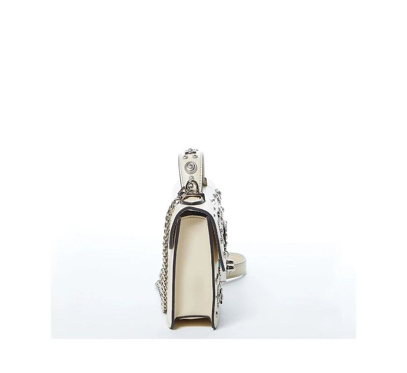 Susu Small Leather Crossbody Bag Cream Off White Purse Women's Handbag