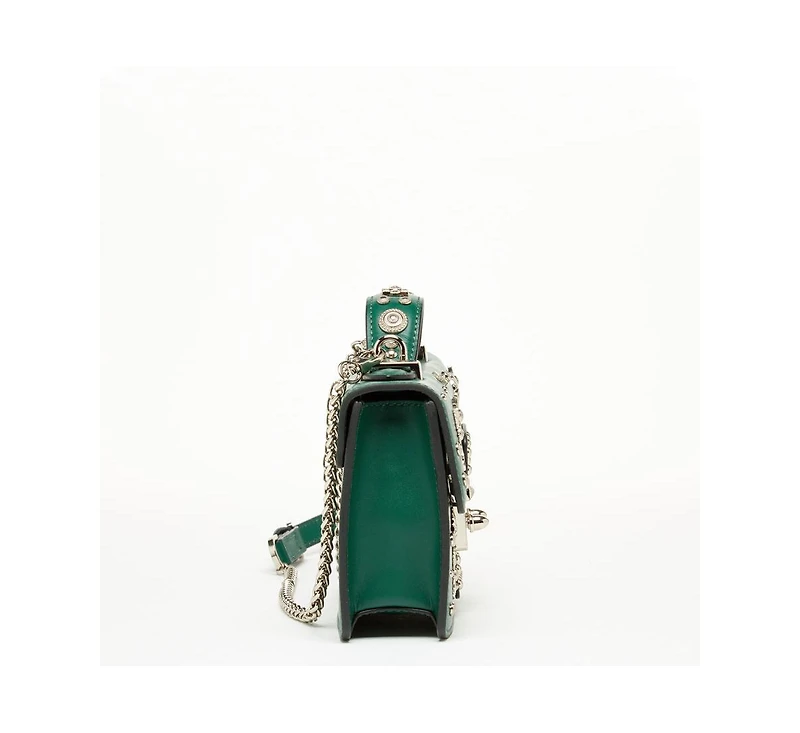 Susu Small Leather Crossbody Bag Emerald Green Green Purse Forest Green Women's Handbag