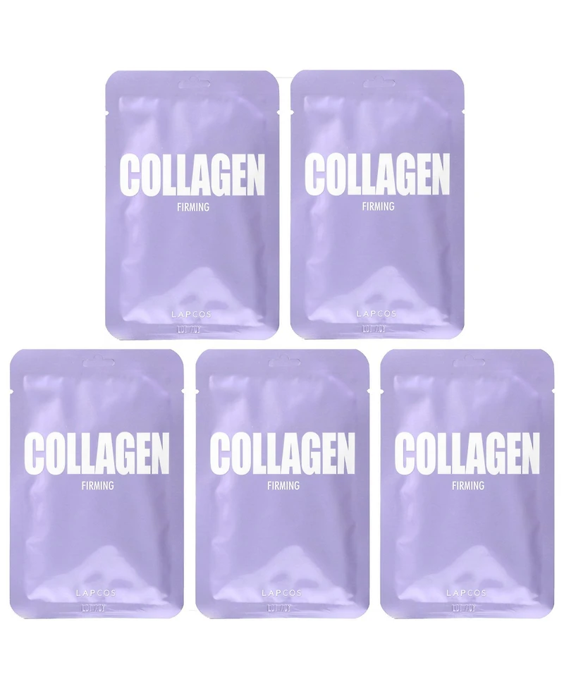 Lapcos Collagen Firming Sheet Mask Set 5 Sheets