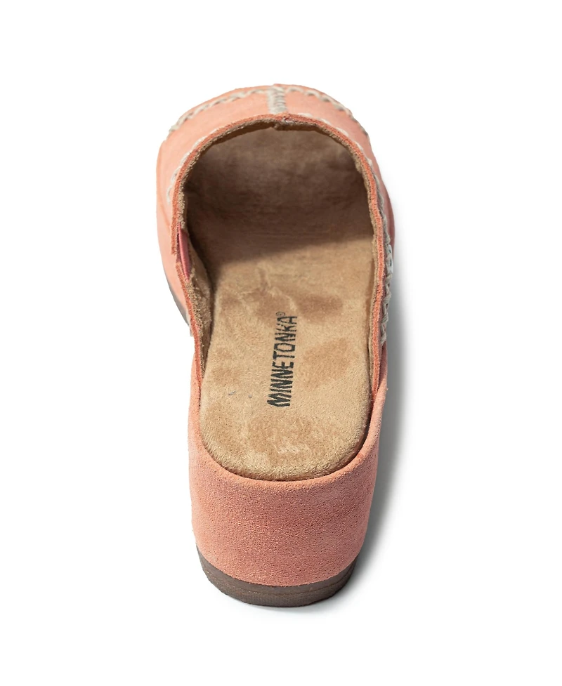 Minnetonka Women's Paislee Suede Wedge Sandals