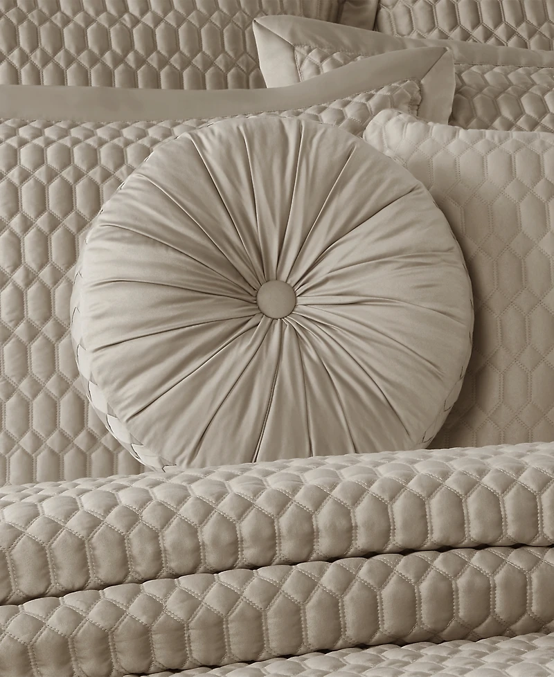 J Queen New York Brilliance Tufted Decorative Pillow, 15" Round