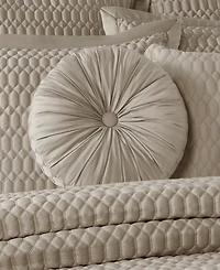J Queen New York Brilliance Tufted Decorative Pillow, 15" Round