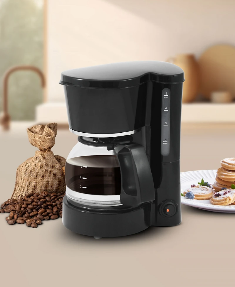 Elite Cuisine 5 Cup Pause and Serve Coffeemaker