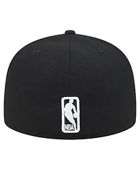 New Era Men's Black Philadelphia 76ers Camo Print Uv 59FIFTY Fitted Hat