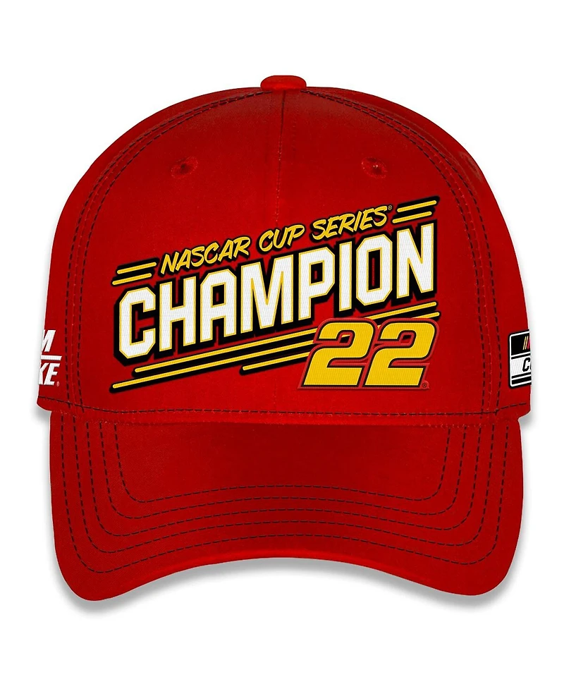Team Penske Men's Red Joey Logano 2024 Nascar Cup Series Champion Big Number Adjustable Hat