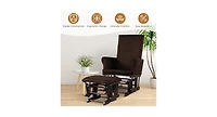 Baby Nursery Relax Rocker Rocking Chair Glider & Ottoman Set