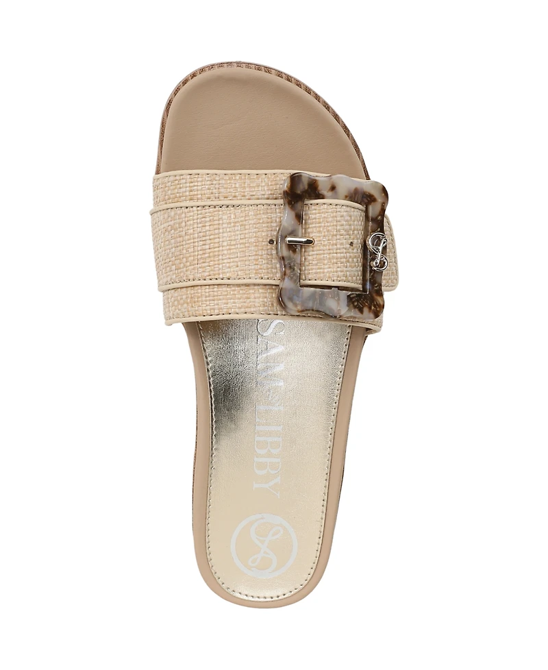 Sam and Libby Women's Andi2 Buckle Platform Footbed Sandals