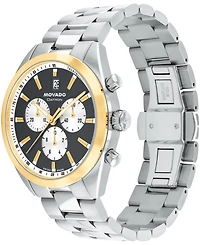 Movado Men's Datron Swiss Quartz Chronograph Stainless-Steel Watch, 41mm