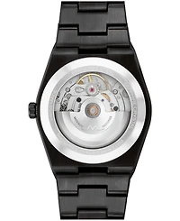Movado Men's Bold Quest Swiss Automatic Ionic Plated Black Steel Watch, 39mm
