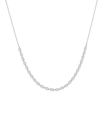 And Now This Silver Plated Knotted Chain Necklace