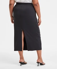 Bar Iii Trendy Plus Midi Skirt, Exclusively at Macy's