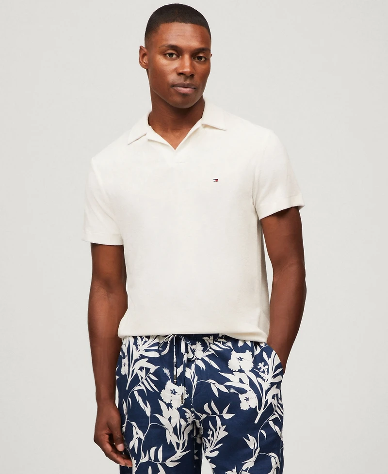 Tommy Hilfiger Men's Regular-Fit Toweling Texture Polo Shirt