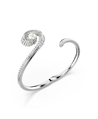 Swarovski Ariana Grande x Crystal Cultivated Pearl Baguette Cut Bangle Bracelet