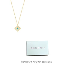 Adornia Adjustable Turquoise Flower Necklace