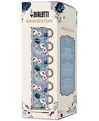 Bialetti Bridgerton Stackable Porcelain Cups, Set of 6