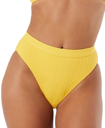 Roxy Juniors' Haleiwa Banded High-Waist Bikini Bottoms