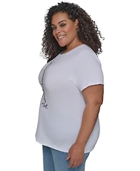 Karl Lagerfeld Paris Plus Embellished Eiffel Tower T-Shirt