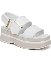 Franco Sarto Women's Piper Open Square Toe Slingback Platform Sandals