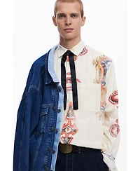 Desigual Men's Ethnic long-sleeve shirt