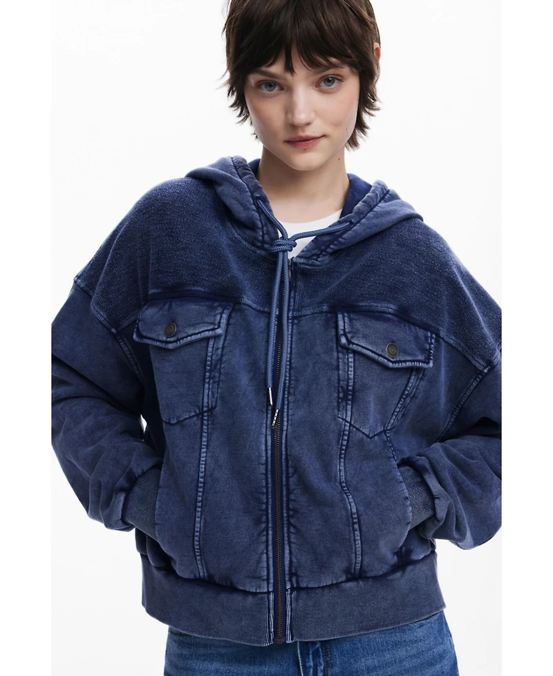 Desigual Women's Denim print sweatshirt