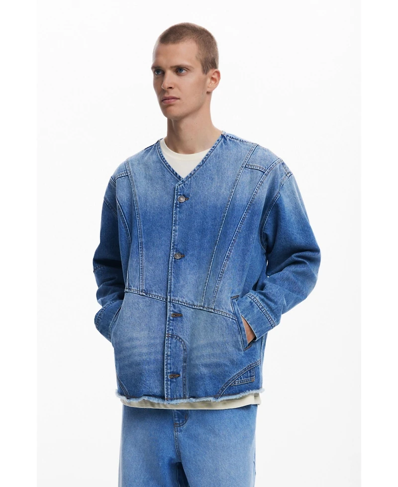 Desigual Men's Patchwork denim jacket