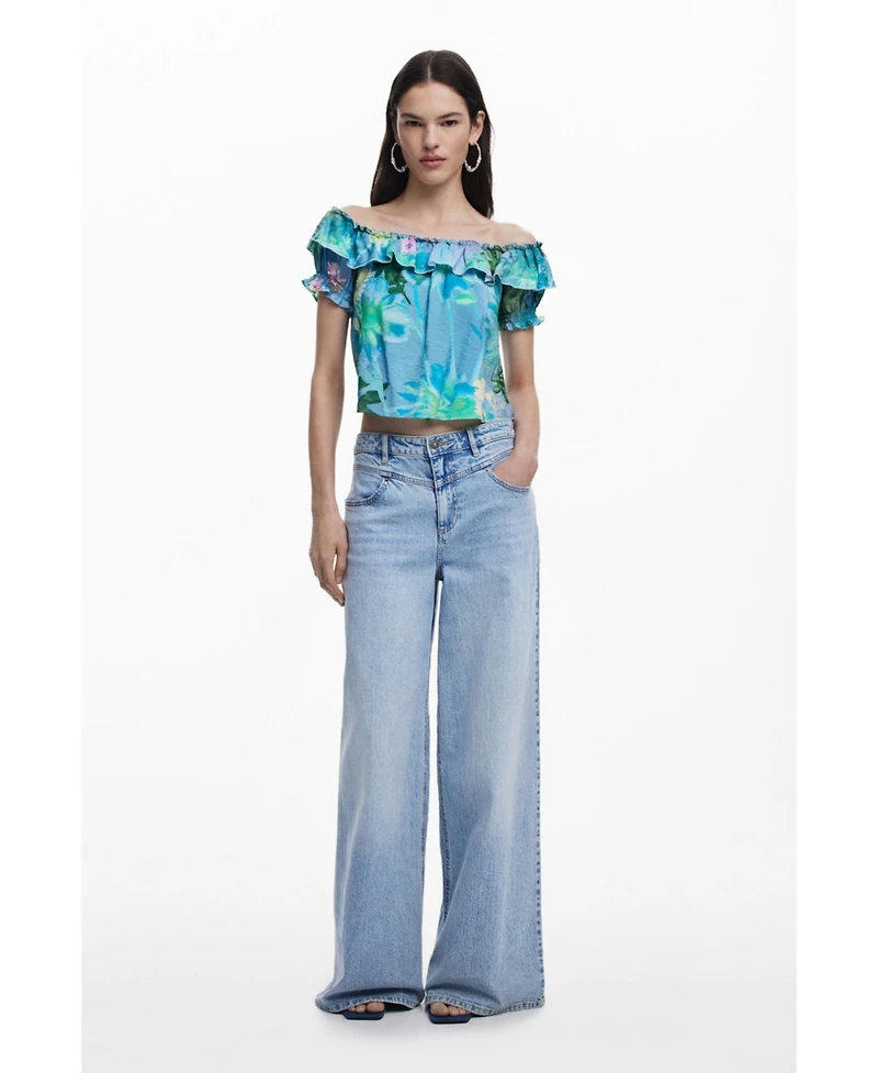 Desigual Women's Ruffle blouse