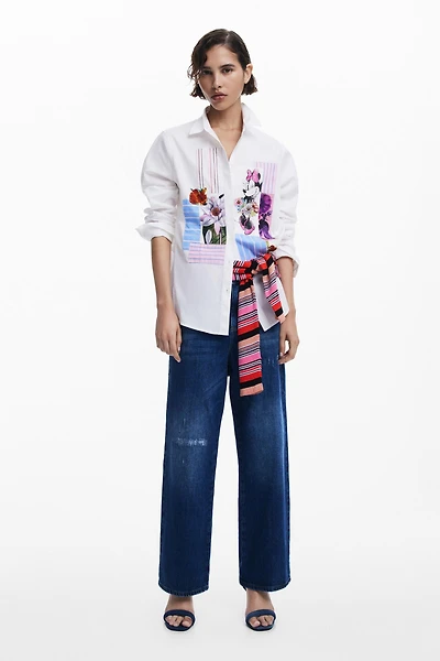 Desigual Women's Minnie Mouse floral shirt