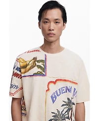 Desigual Men's BuenaVida postcard T-shirt